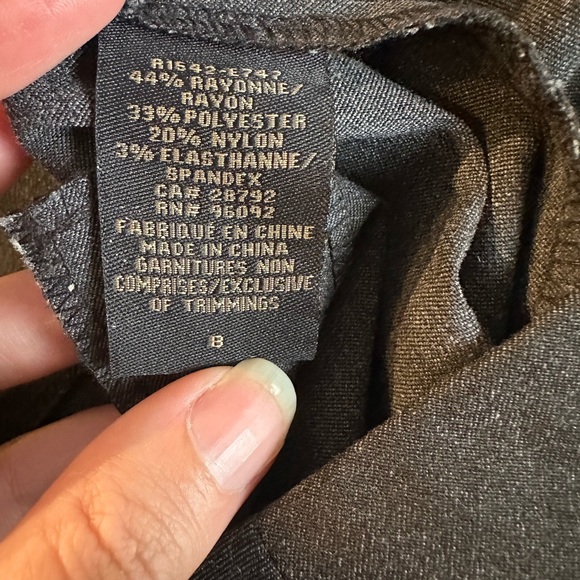 Renuar Black Heathered Pants. Women’s 8. - Picture 2 of 10